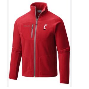 Columbia University of Cincinnati Bearcats‎ Fleece Jacket Mens XL Full Zip